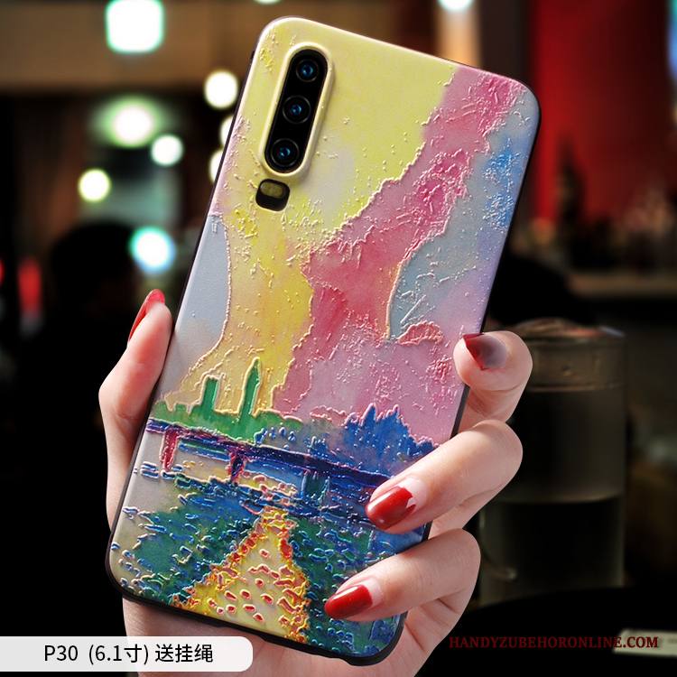 Huawei P30 Kuori Luova Suojaus Silikoni All Inclusive Murtumaton Ylellisyys Ohut