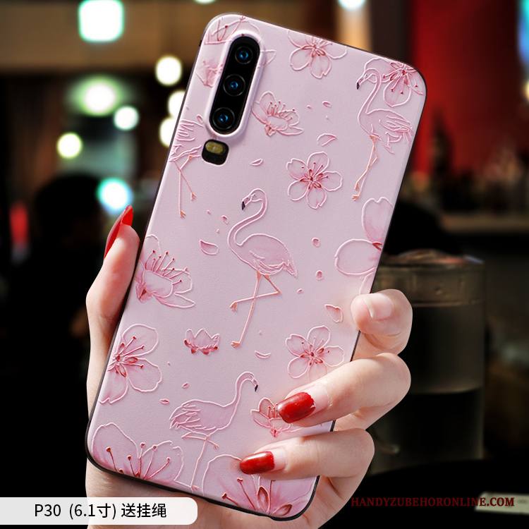 Huawei P30 Kuori Silikoni Pesty Suede Luova All Inclusive Suojaus Tide-brändi Ohut