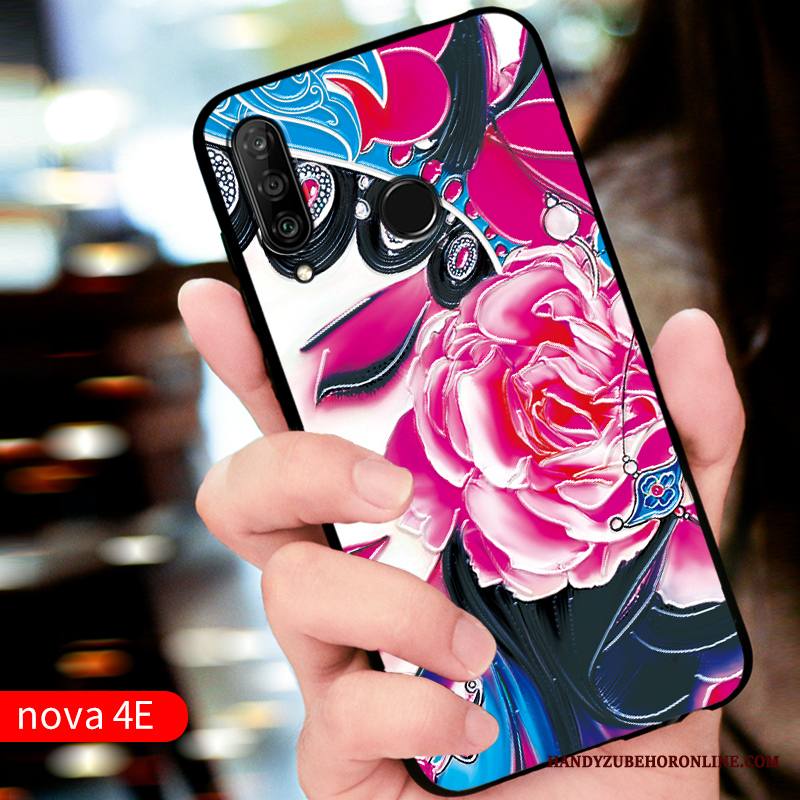 Huawei P30 Lite Kuori Punainen Murtumaton Kotelo Puhelimen Kuoret Muokata Silikoni Suojaus