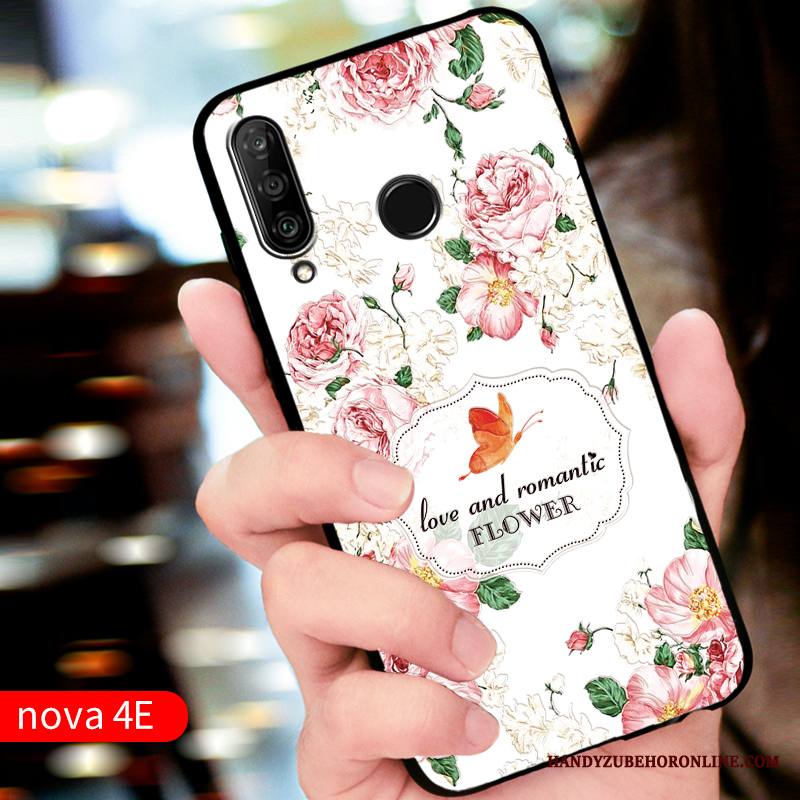 Huawei P30 Lite Kuori Punainen Murtumaton Kotelo Puhelimen Kuoret Muokata Silikoni Suojaus