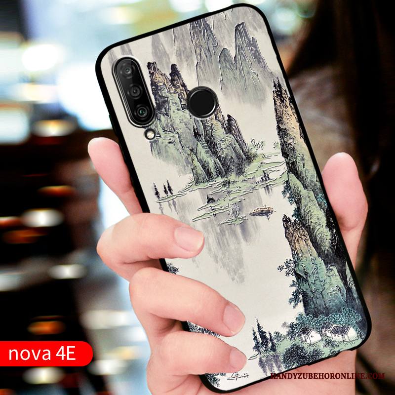 Huawei P30 Lite Kuori Punainen Murtumaton Kotelo Puhelimen Kuoret Muokata Silikoni Suojaus