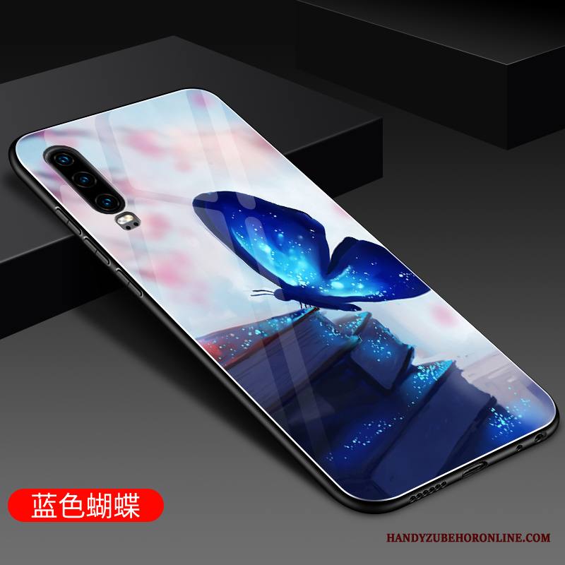 Huawei P30 Musta Silikoni All Inclusive Suojaus Kuori Kova Murtumaton