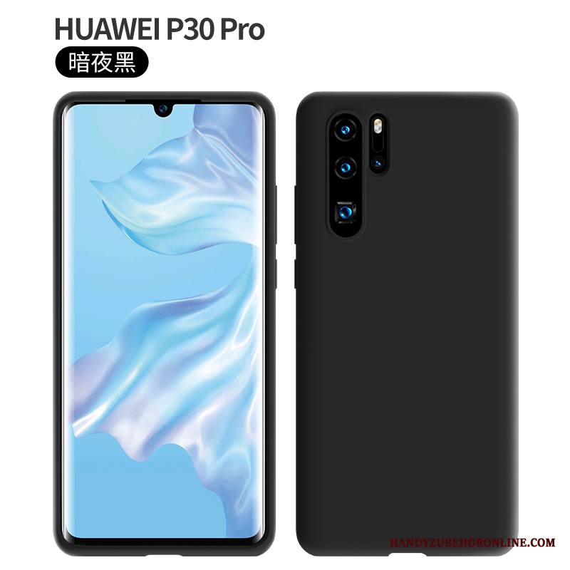 Huawei P30 Pro Kotelo Kuori Ylellisyys Kiinteä Väri Pehmeä Neste Murtumaton Punainen