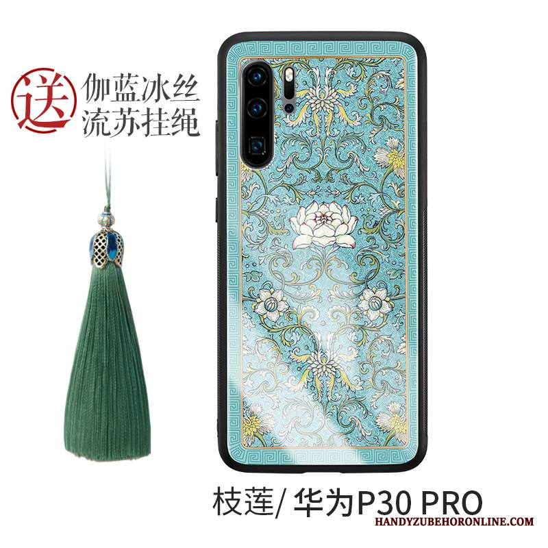 Huawei P30 Pro Kuori Kiinalainen Tyyli Lasi Silikoni All Inclusive Kotelo Murtumaton Luova