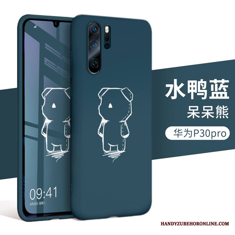 Huawei P30 Pro Silikoni Puhelimen Kuoret Musta Kuori Suojaus Murtumaton All Inclusive