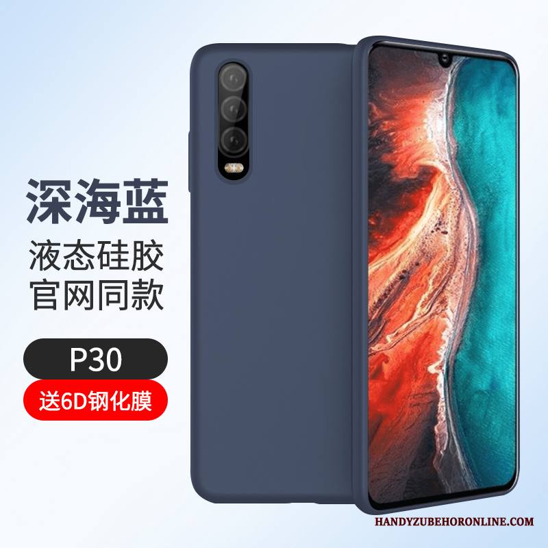 Huawei P30 Uusi All Inclusive Pehmeä Neste Ultra Ohut Kuori Pesty Suede