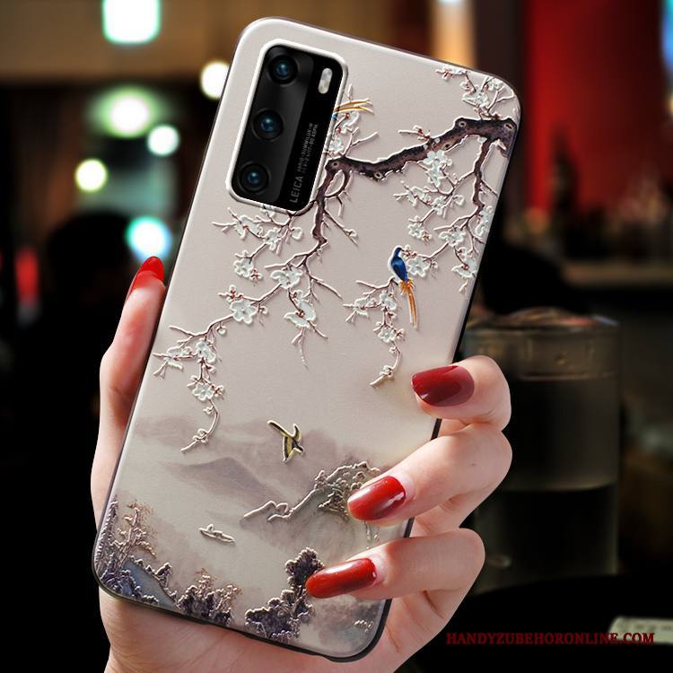 Huawei P40 Kuori Persoonallisuus Suojaus Murtumaton Tide-brändi Liukumaton Tuuli Luova