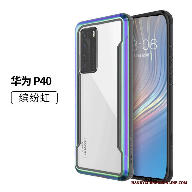 Huawei P40 Kuori Suojaus Trendi Puhelimen Kuoret All Inclusive Kevyt Suupaltti Musta