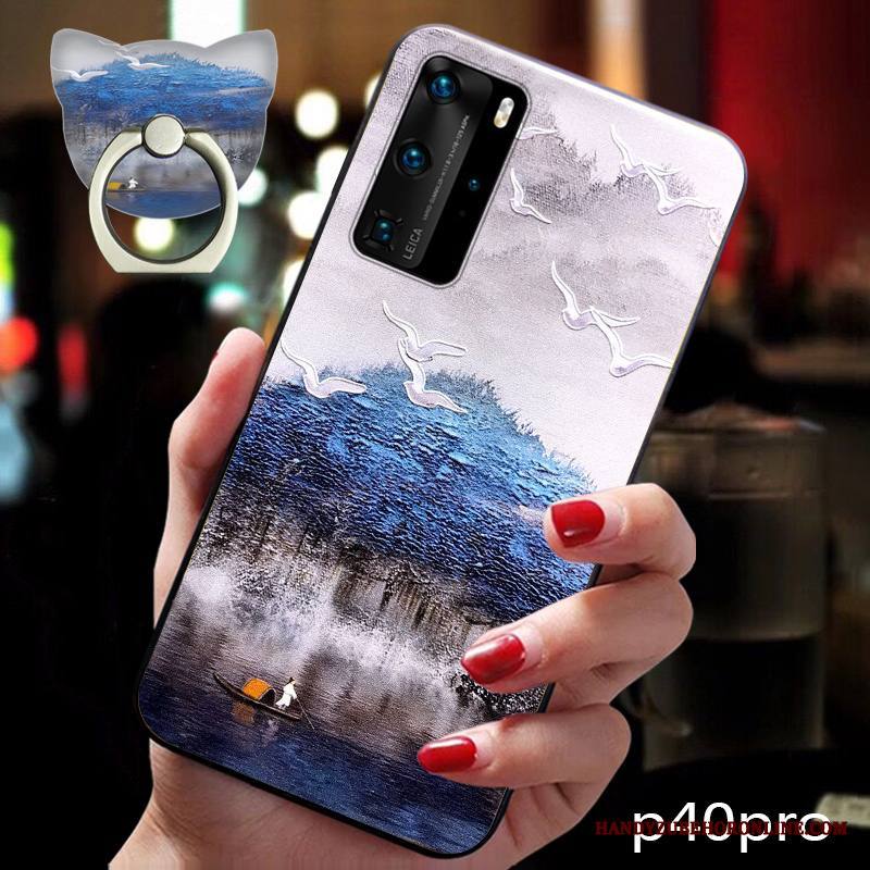 Huawei P40 Pro All Inclusive Net Red Puhelimen Kuoret Trendi Vuosikerta Suojaus Kuori