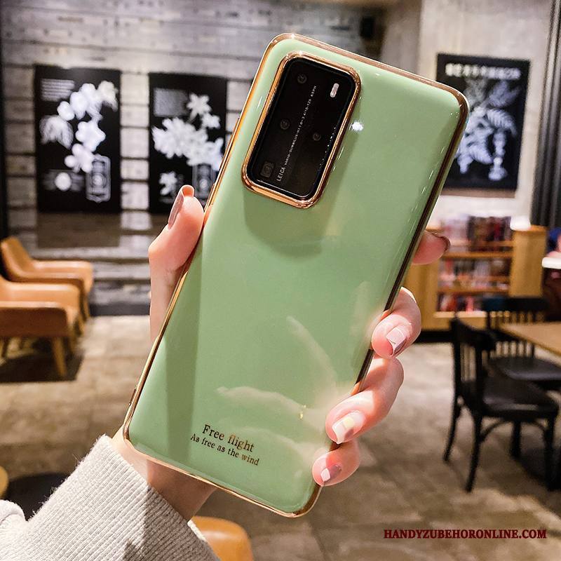 Huawei P40 Pro Kuori Puhelimen Kuoret Net Red Vaaleansininen Trendi Luova Kotelo Murtumaton