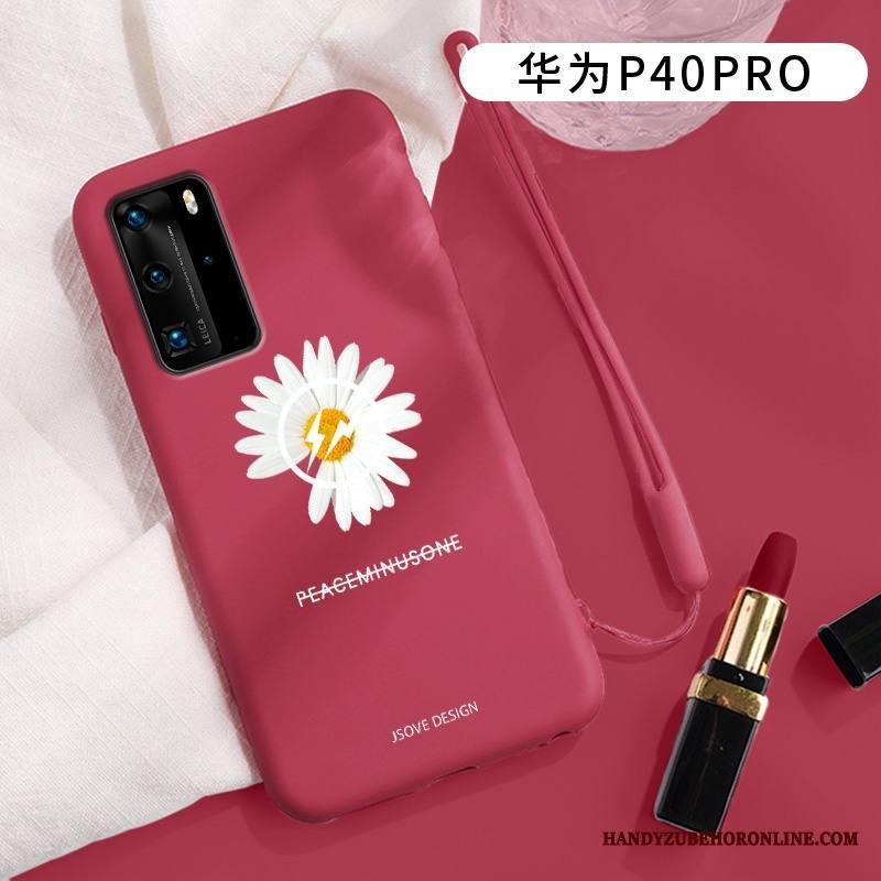 Huawei P40 Pro Kuori Vaalean All Inclusive Vihreä Luova Yksinkertainen Murtumaton Silikoni