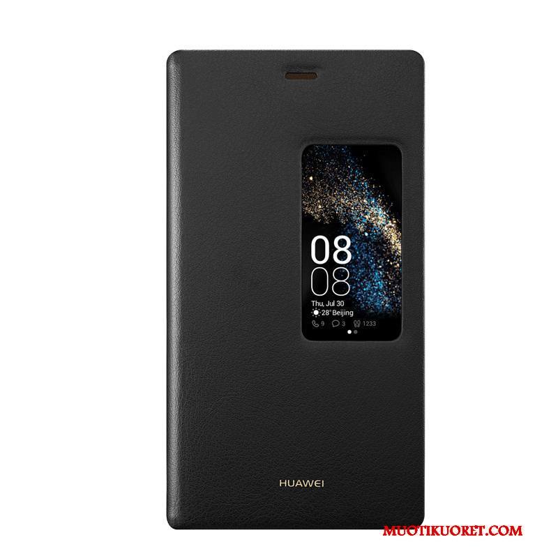 Huawei P8 Kuori Nahkakotelo Puhelimen Kuoret Suojaus Punainen Korkea