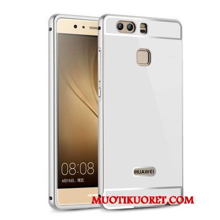 Huawei P9 Plus Hopea Puhelimen Kuoret Metalli Kohokuviointi Kuori Kehys Peili