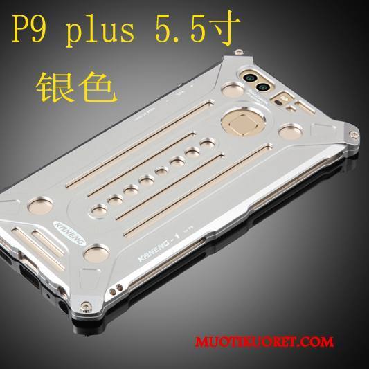 Huawei P9 Plus Kotelo Kehys Suojaus Hopea Metalli Puhelimen Kuoret Kuori