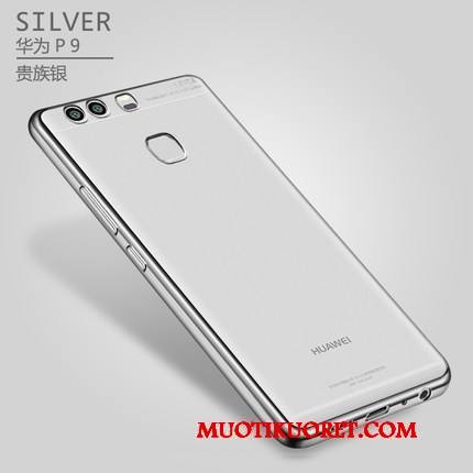 Huawei P9 Plus Kuori Murtumaton Läpinäkyvä Pinnoitus Jauhe Silikoni Ohut Kotelo