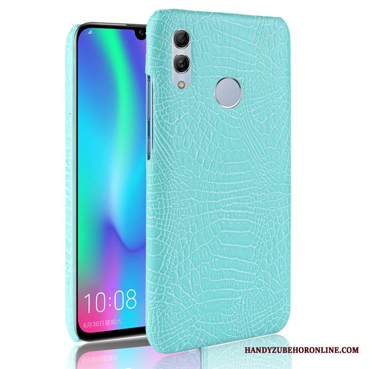 Huawei Y7 2019 Luova Sininen Krokotiili Kukkakuvio Liiketoiminta Kuori Kotelo