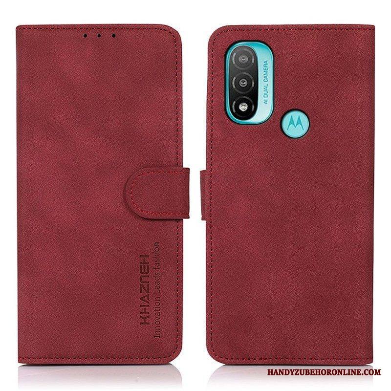 Kotelot Moto E40 / E30 / E20 Khazneh Fashion Leather Effect