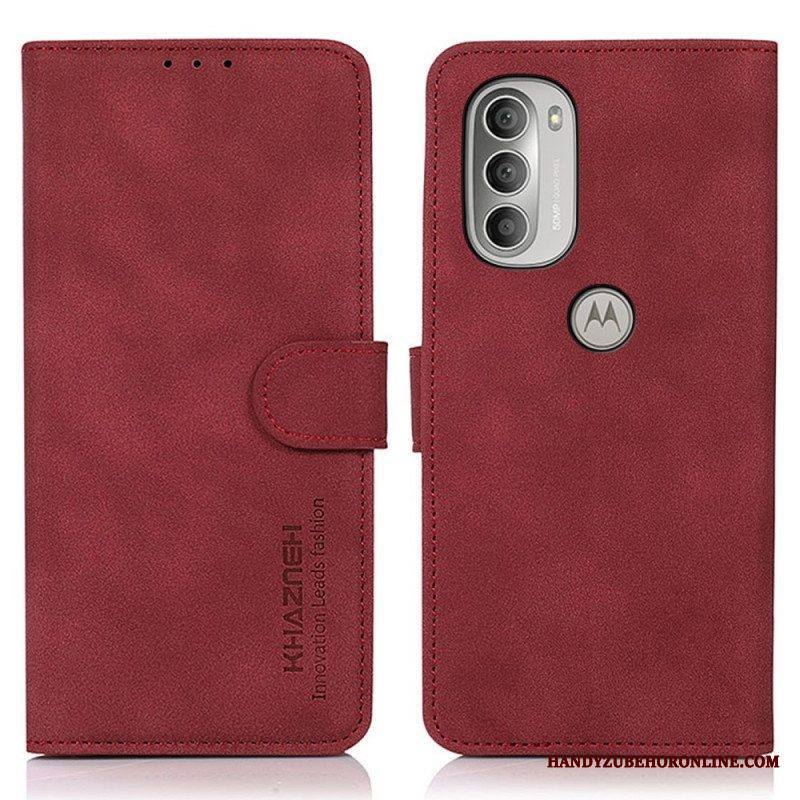 Kotelot Moto G51 5G Khazneh Fashion Leather Effect