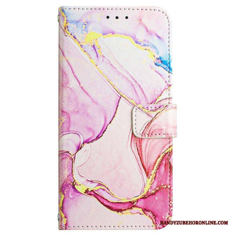 Kotelot Samsung Galaxy A13 Suojaketju Kuori Strip Marble