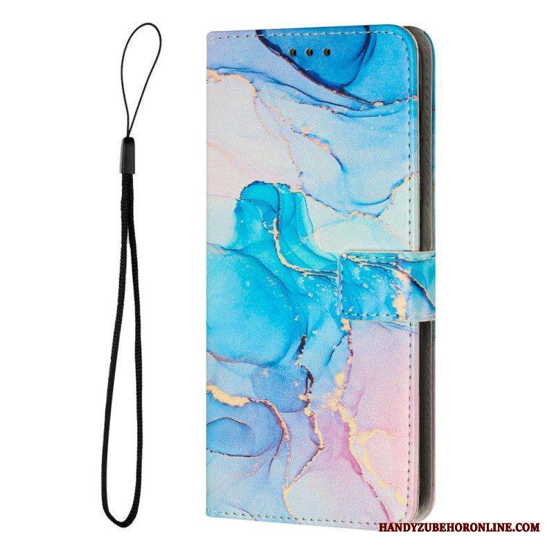 Kotelot Samsung Galaxy A14 / A14 5G Suojaketju Kuori Strip Marble