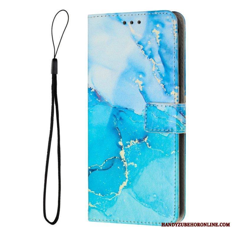 Kotelot Samsung Galaxy A14 / A14 5G Suojaketju Kuori Strip Marble