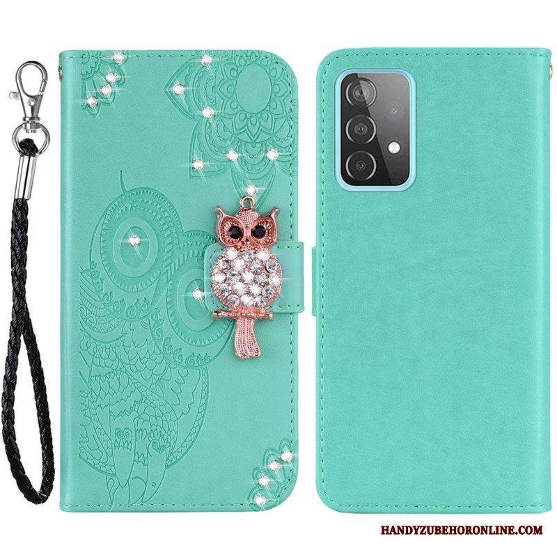 Kotelot Samsung Galaxy A53 5G Pöllö Mandala Ja Charm