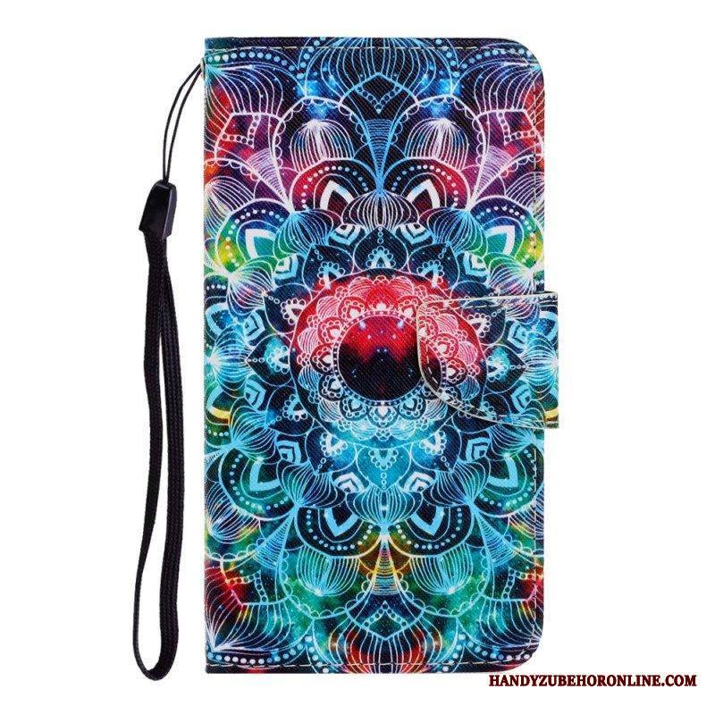 Kotelot Samsung Galaxy A54 5G Suojaketju Kuori Strappy Mandala