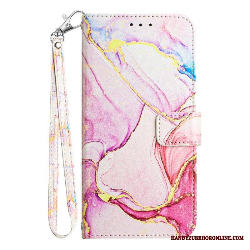 Kotelot Samsung Galaxy A54 5G Suojaketju Kuori Strip Marble