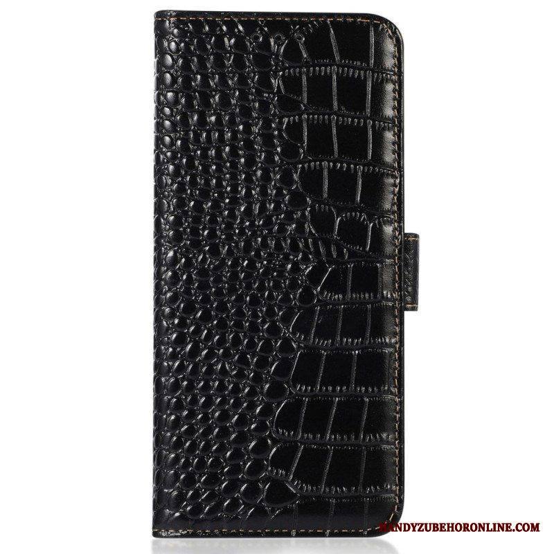 Kotelot Samsung Galaxy M13 Crocodile Style Rfid