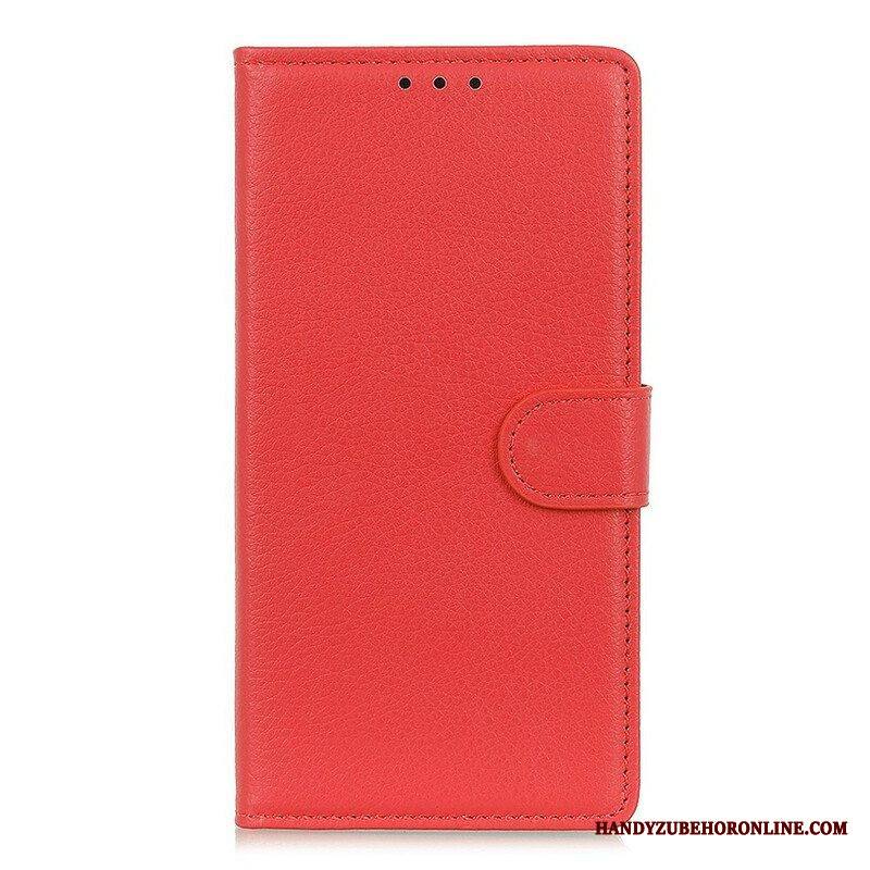 Kotelot Samsung Galaxy S21 5G Perinteinen Litchi Faux Leather