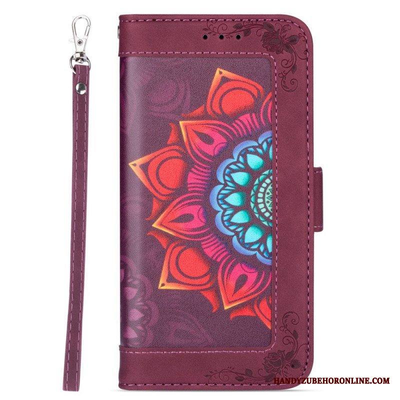 Kotelot Samsung Galaxy S22 5G Suojaketju Kuori Strappy Mandala Koristelu