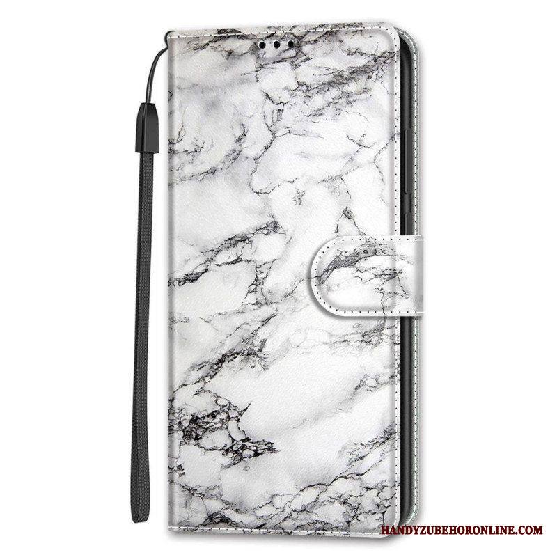 Kotelot Samsung Galaxy S22 Ultra 5G Marble Elegance Hihnalla