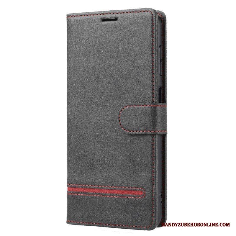 Kotelot Xiaomi Redmi Note 12 5G Line Leather Effect