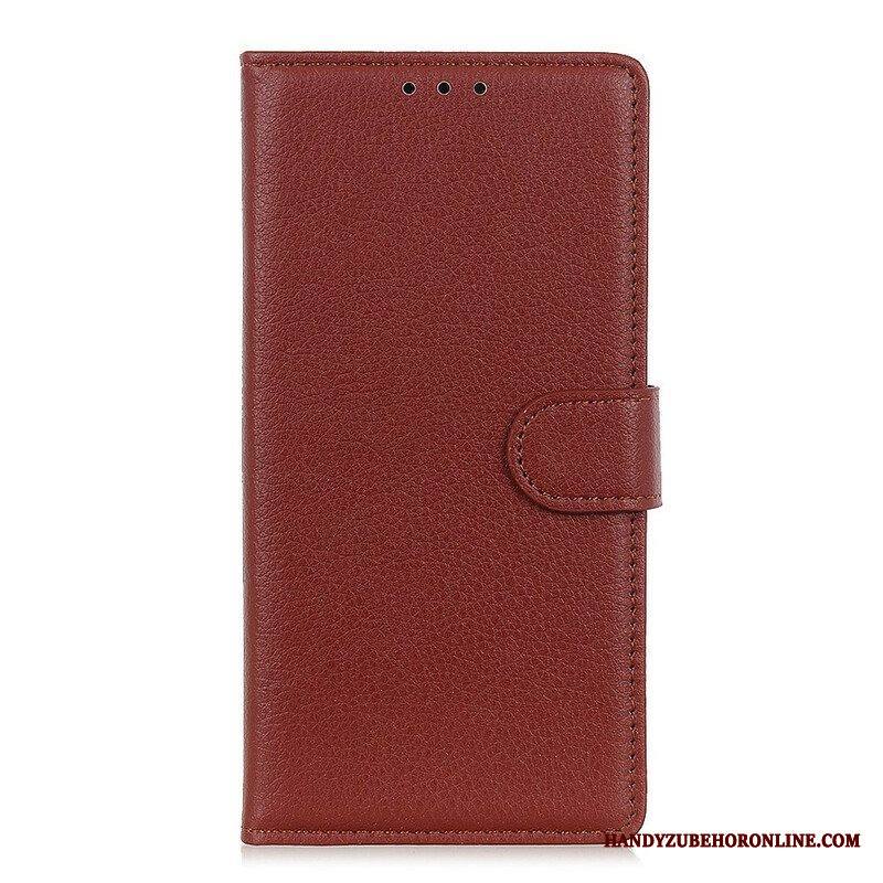 Kotelot iPhone 13 Mini Perinteinen Litchi Faux Leather