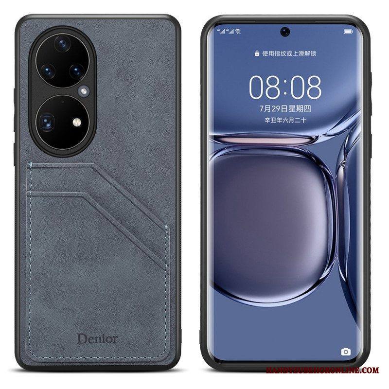 Kuori Huawei P50 Pro Denior Double Slot -korttikotelo