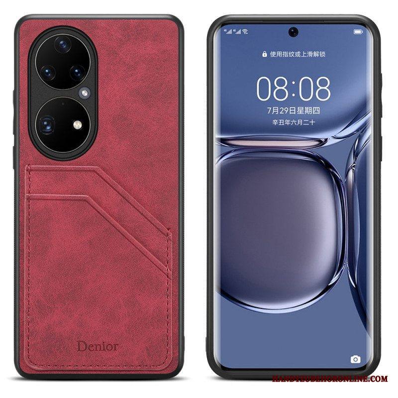 Kuori Huawei P50 Pro Denior Double Slot -korttikotelo