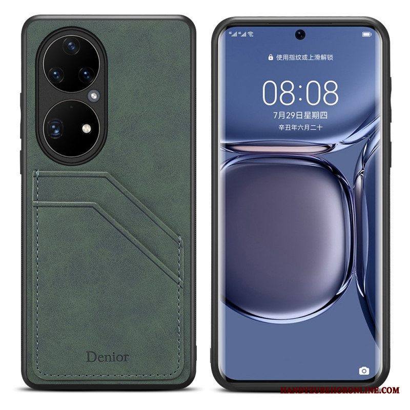 Kuori Huawei P50 Pro Denior Double Slot -korttikotelo