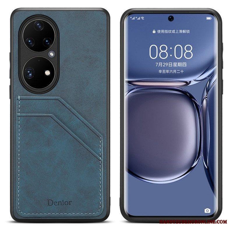 Kuori Huawei P50 Pro Denior Double Slot -korttikotelo