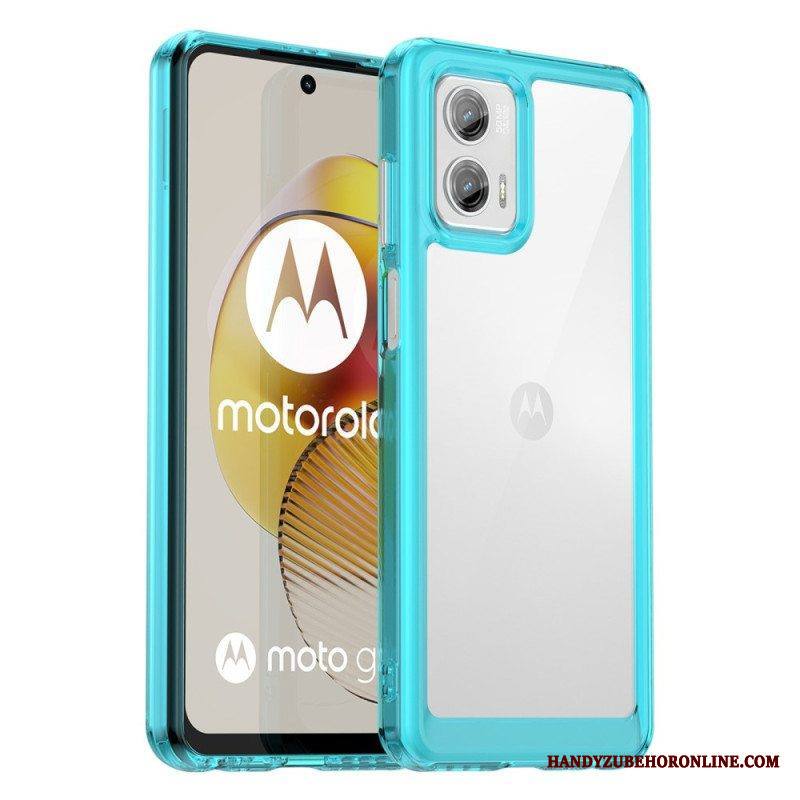 Kuori Moto G73 5G Läpinäkyvä Hybridi