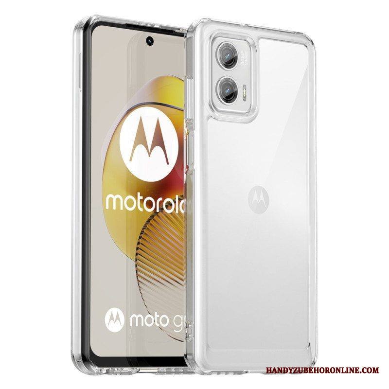 Kuori Moto G73 5G Läpinäkyvä Hybridi