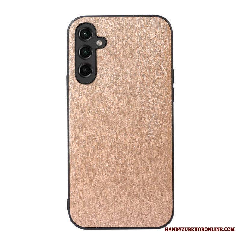 Kuori Samsung Galaxy A14 / A14 5G Faux Leather Wood Effect