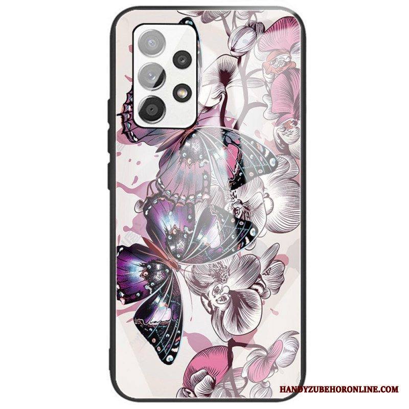 Kuori Samsung Galaxy A53 5G Butterflies Variation Karkaistu Lasi