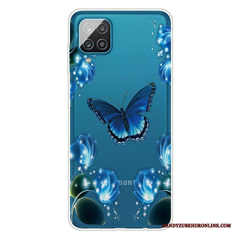 Kuori Samsung Galaxy M12 / A12 Butterfly Luxury