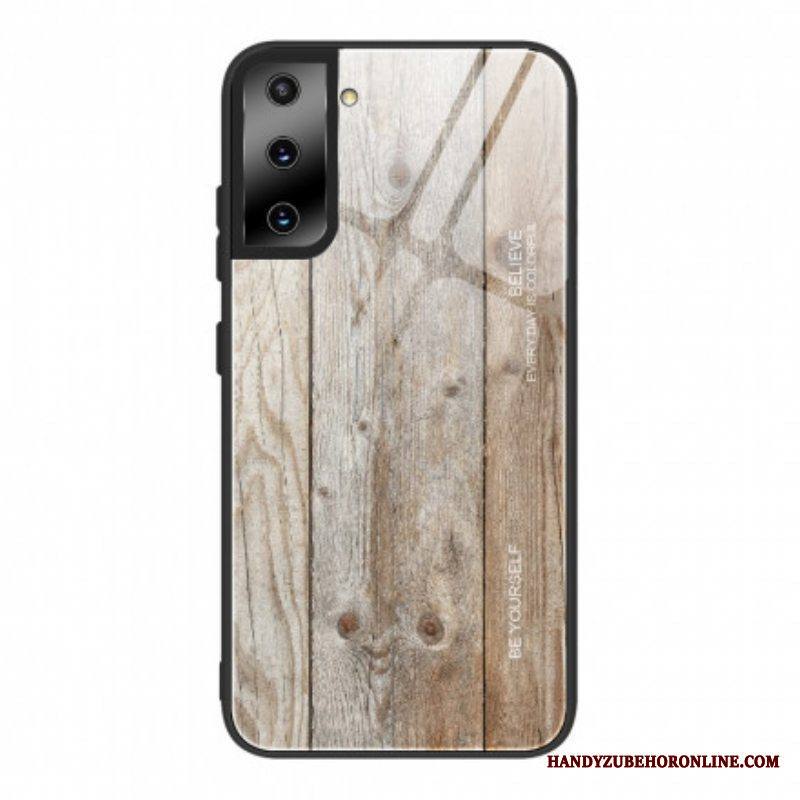 Kuori Samsung Galaxy S21 5G Wood Design Karkaistu Lasi