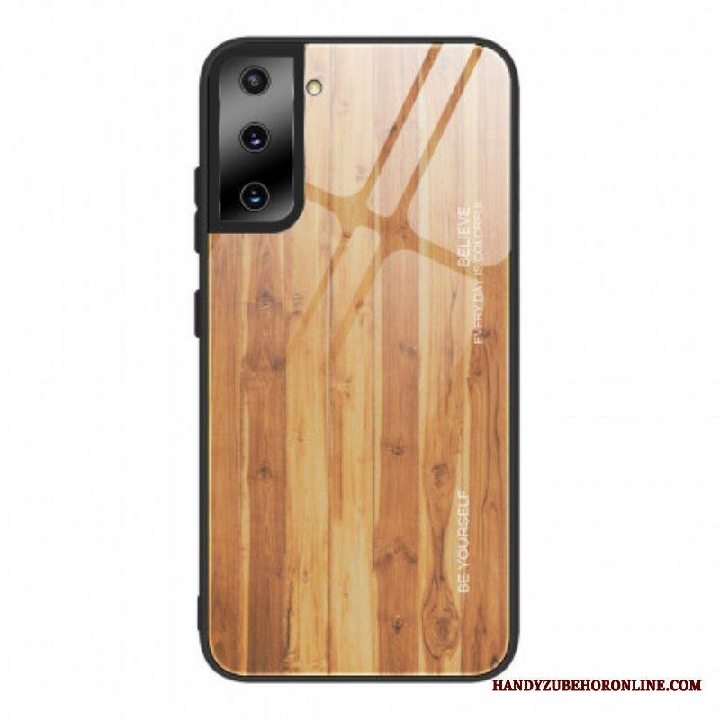 Kuori Samsung Galaxy S21 5G Wood Design Karkaistu Lasi