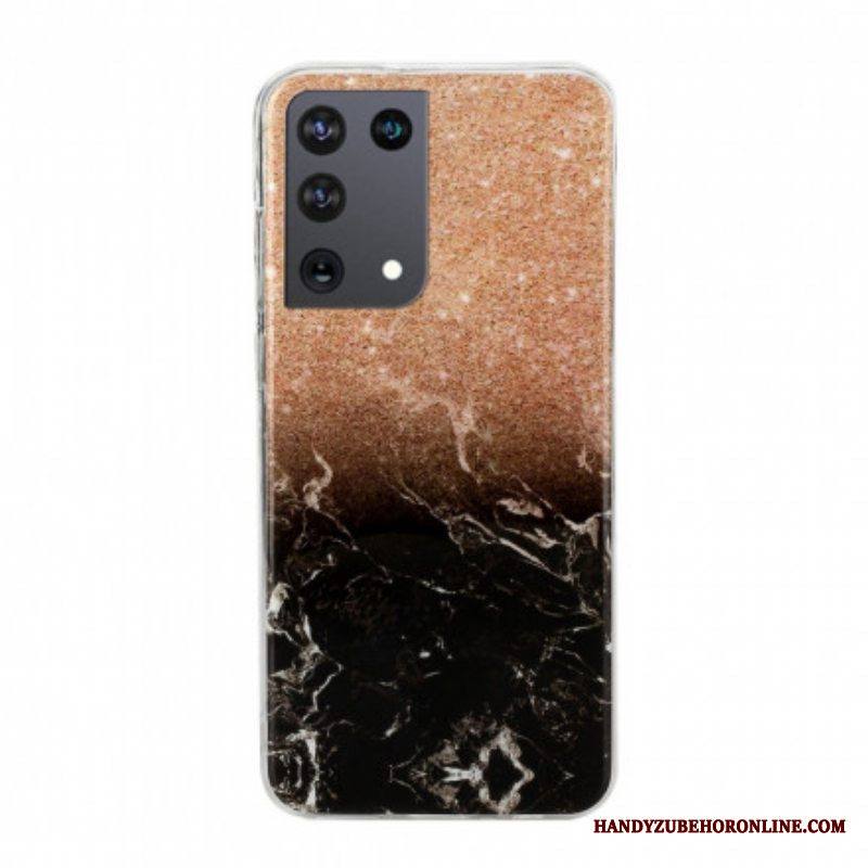 Kuori Samsung Galaxy S21 Ultra 5G Gradientti Glitter Marble