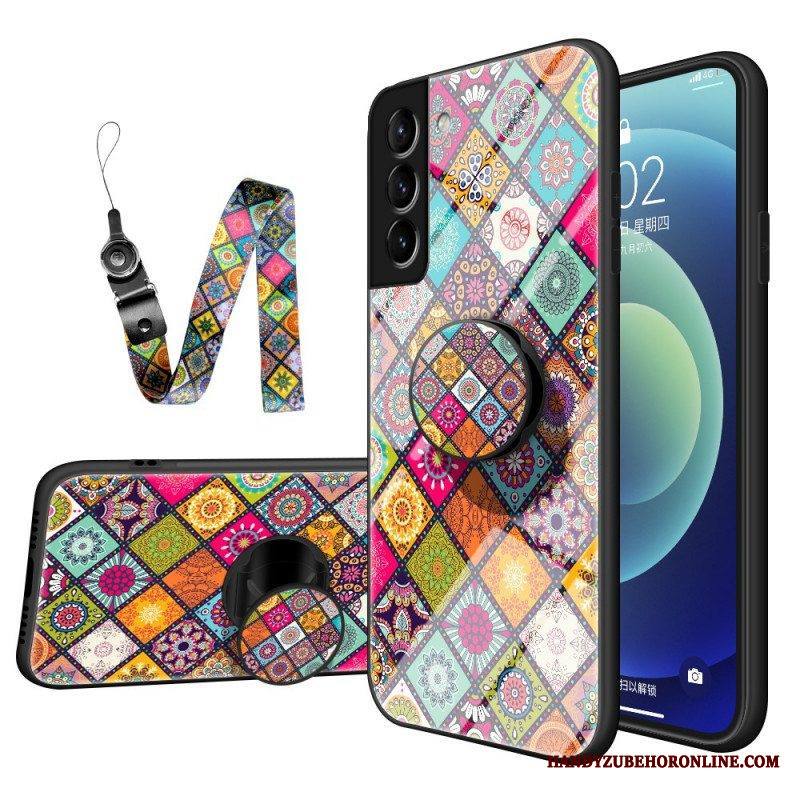 Kuori Samsung Galaxy S22 5G Patchwork Magneettipidike