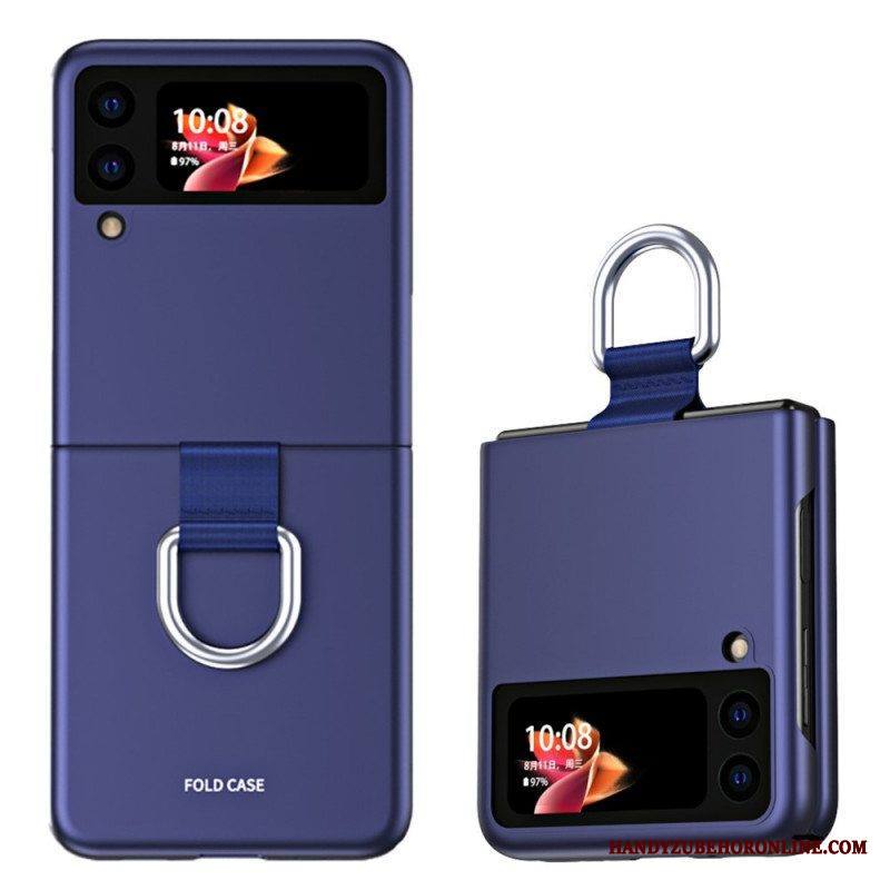 Kuori Samsung Galaxy Z Flip 3 5G Kotelot Flip Skin-touch Renkaalla