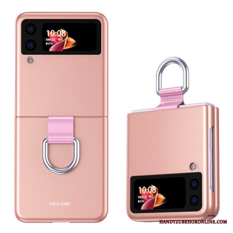 Kuori Samsung Galaxy Z Flip 3 5G Kotelot Flip Skin-touch Renkaalla