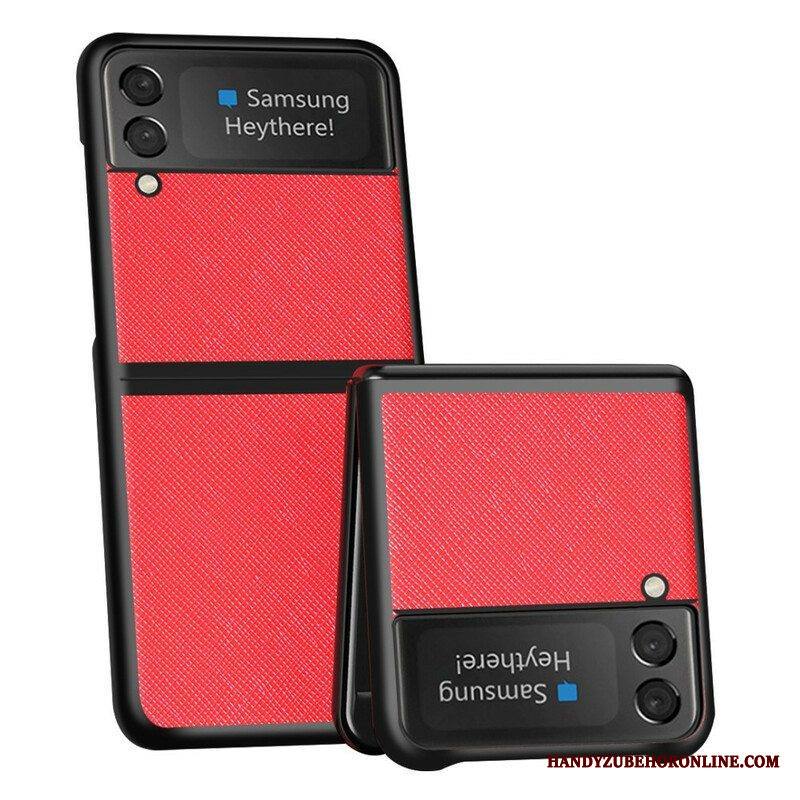 Kuori Samsung Galaxy Z Flip 3 5G Kotelot Flip Teksturoitu Keinonahka
